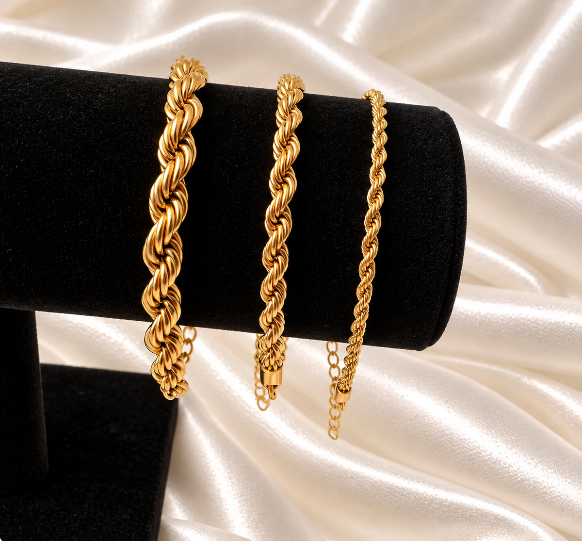 Isnino Rope Bracelet - 18k Gold Plated