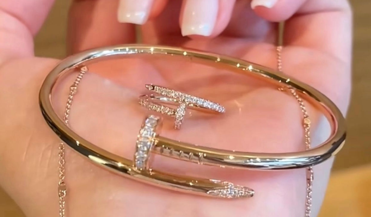 Cartier Juste un Clou Inspired Bracelet - 18K Gold Plated