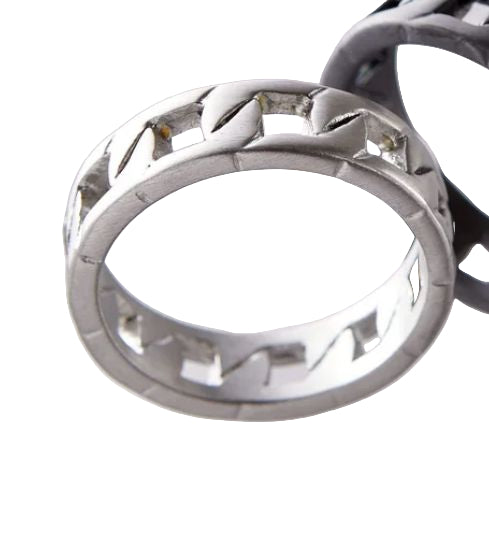 Yusuf Interlock Men Ring- Stainless Steel