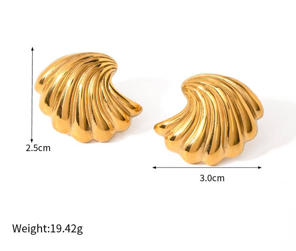 Rumaysa Earrings - 18K Gold Plated