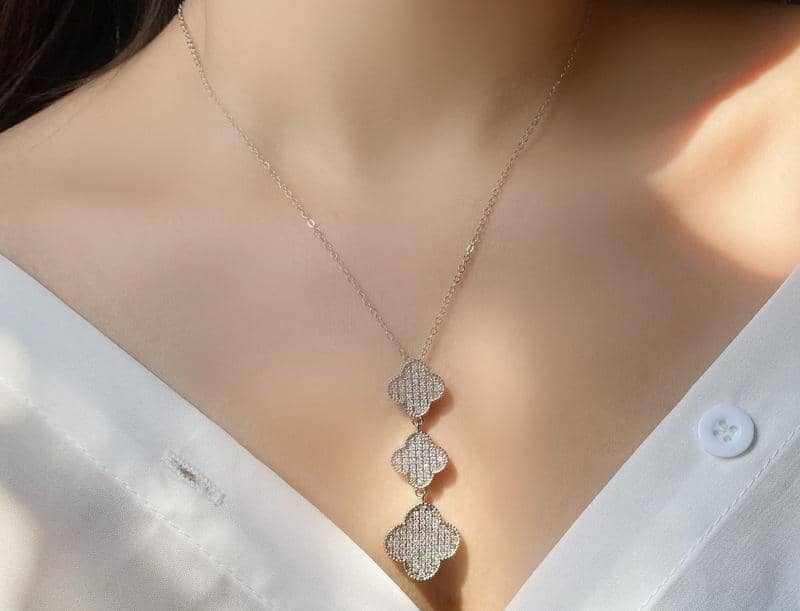 Silver 3 Chunky Cloves Van Cleef Set - Stainless Steel