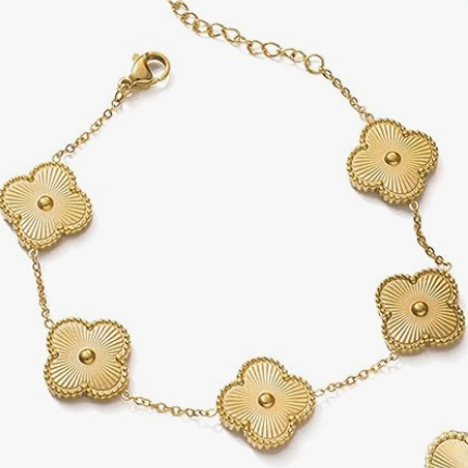 Gold Ubax Van Cleef Bracelet 18K Gold Plated