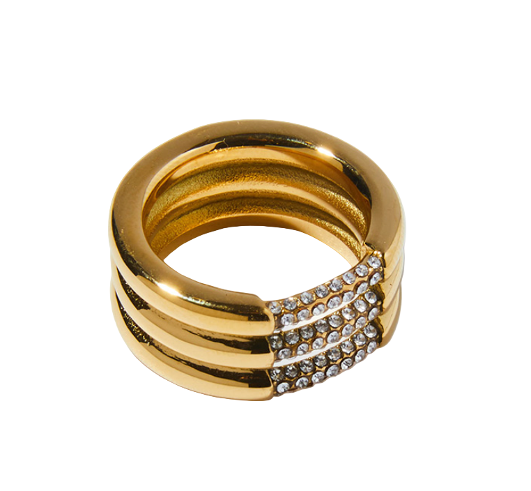 Hamda Ring- 18K Gold Plated