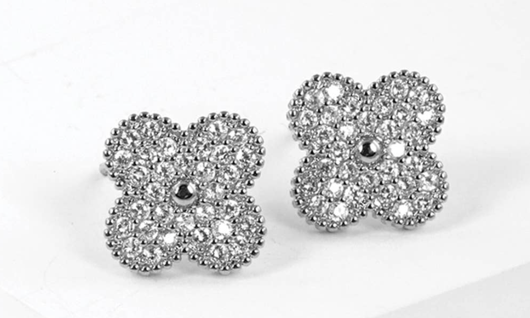 Silver Ubax Van Cleef Earrings - 18K Gold Plated