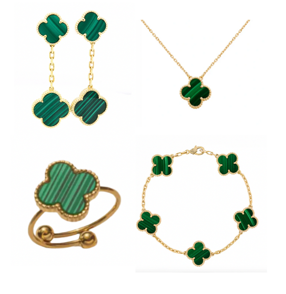 Green Ubax Van Cleef Set 2.0 - 18K Gold Plated