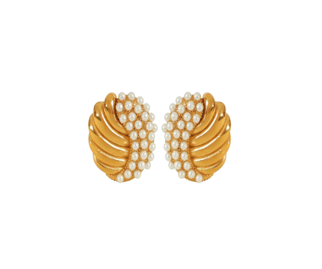 Ugaaso Pearl Earrings - 18K Gold Plated