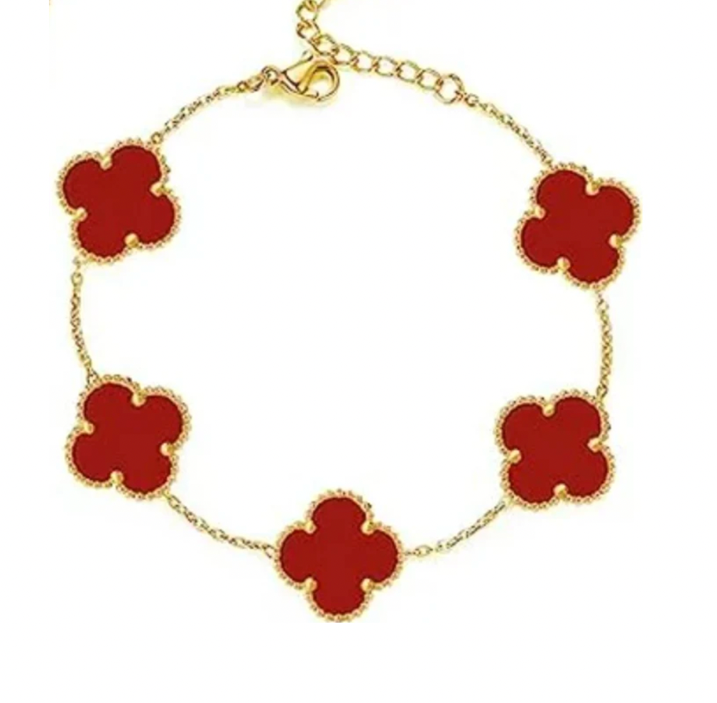 Red Ubax Van Cleef Set 2.0 - 18K Gold Plated