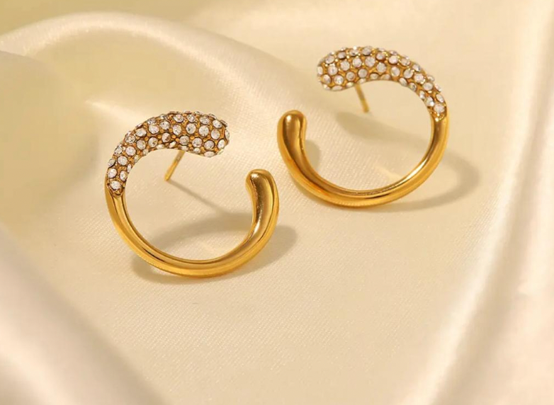 Sagal Earrings - 18K Gold Plated