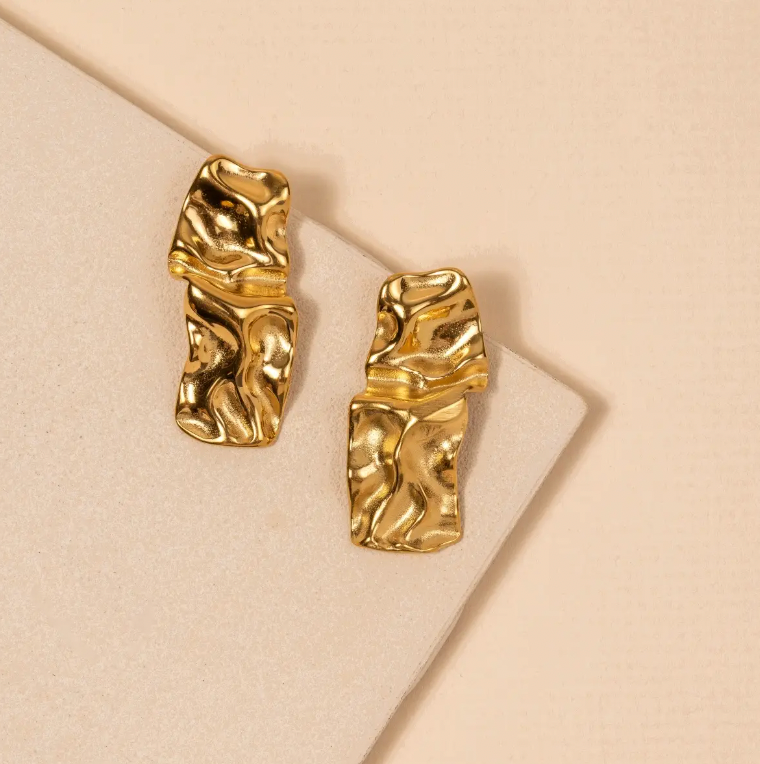 Aasha Earrings - 18K Gold Plated