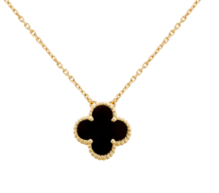 Black Ubax Van Cleef Set - 18K Gold Plated