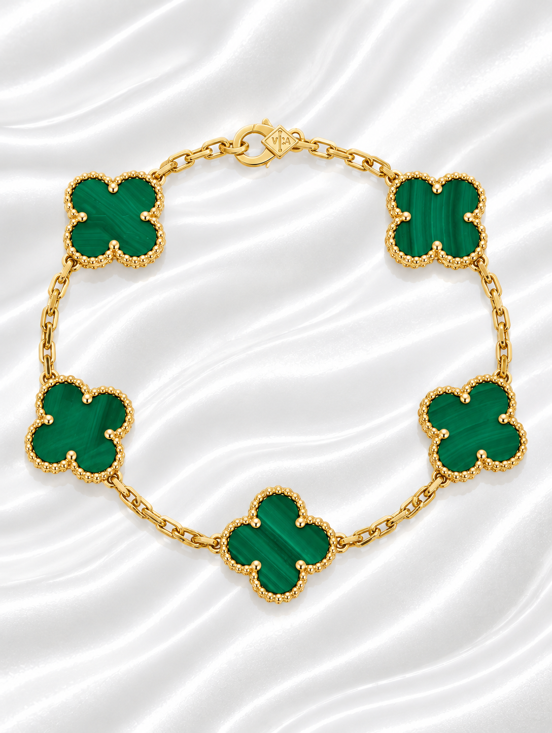 Green Ubax Bracelet - 18K Gold Plated
