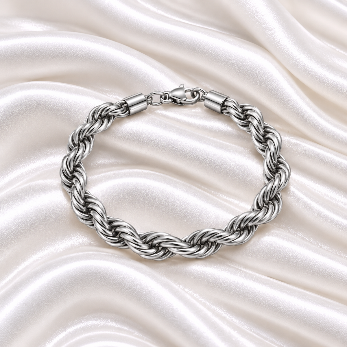 Mahad Rope Bracelet For Men - Stainless Steel