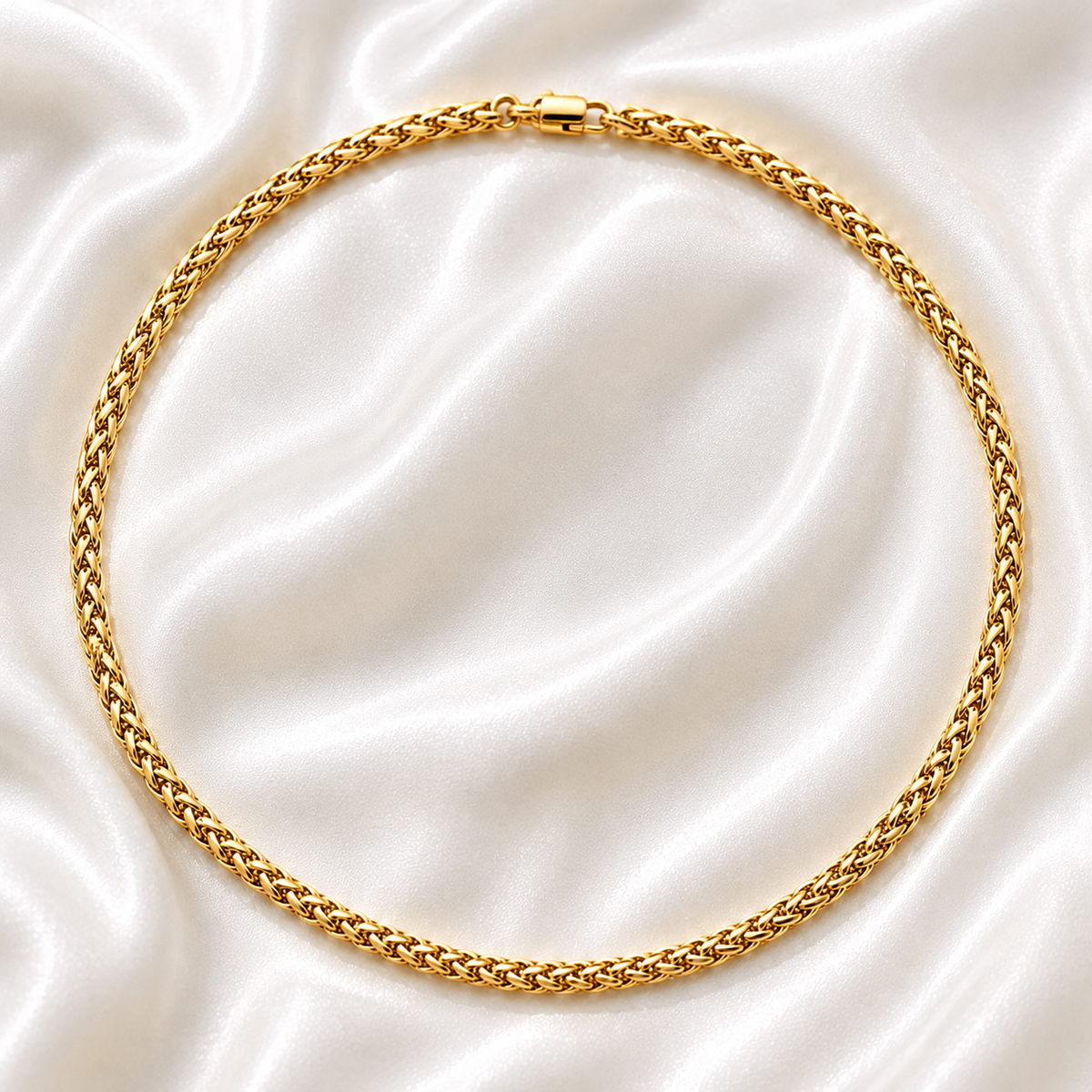Naima Wheat Chain Necklace | Kids Girls 18K Gold Plated