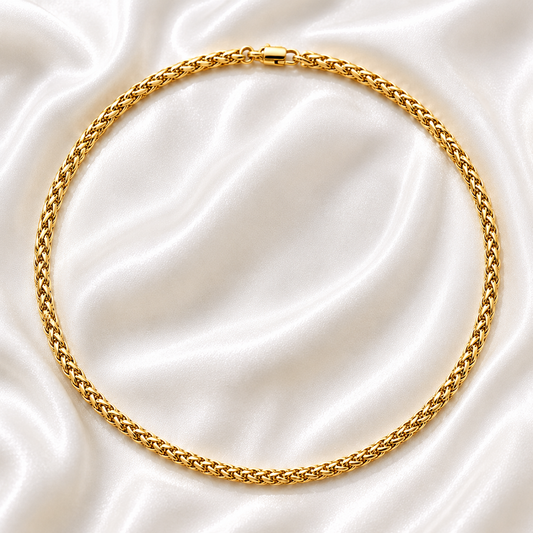 Naima Wheat Chain Necklace | Kids Girls 18K Gold Plated