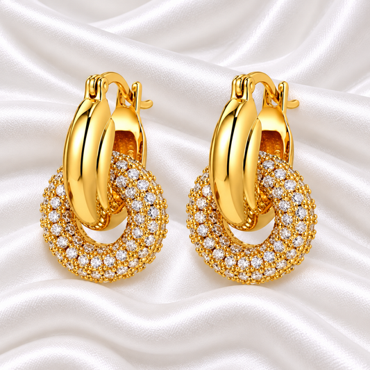 Hamda Earrings - 18K Gold Plated