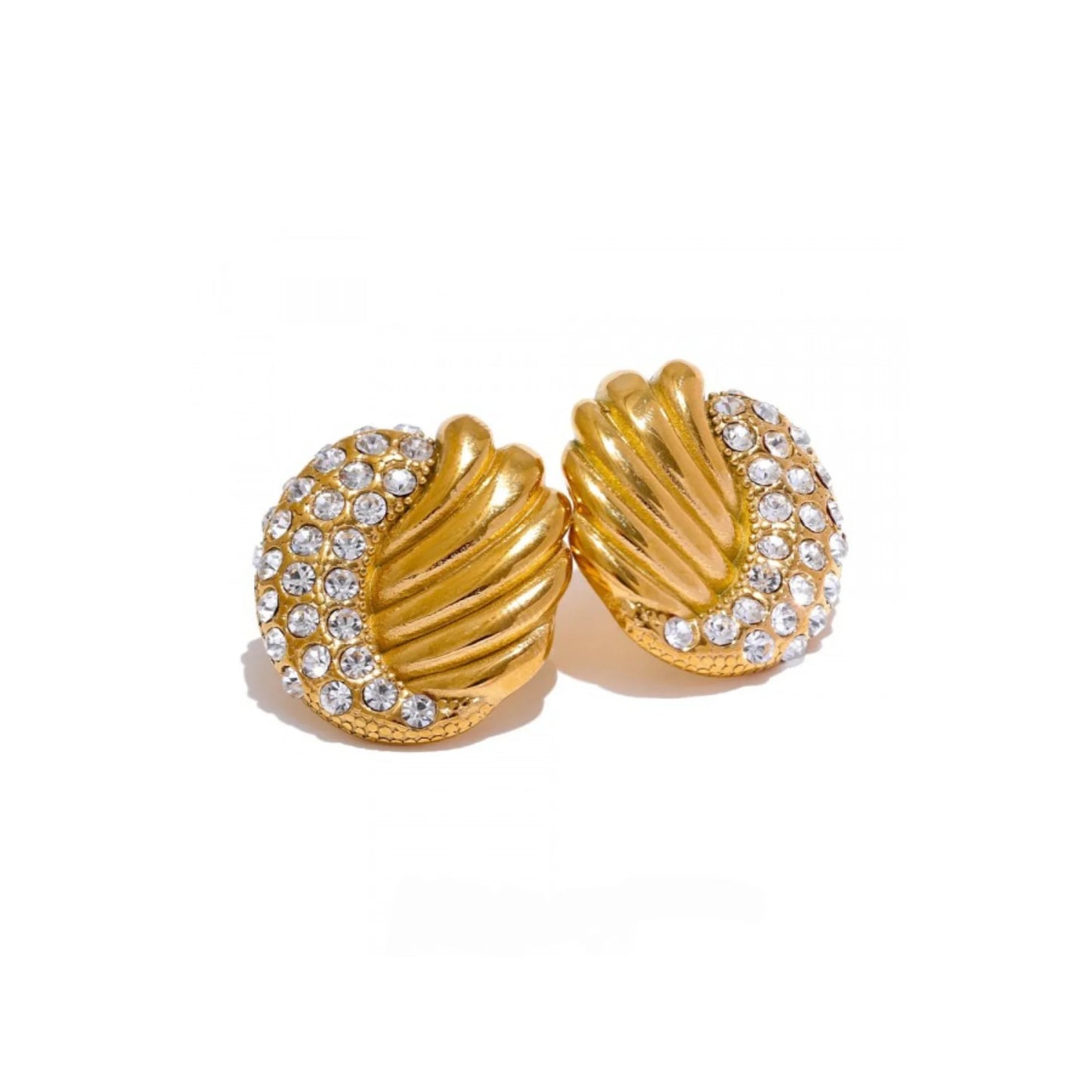 Ugaaso Diamond Earrings - 18K Gold Plated