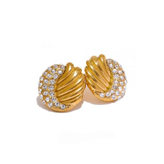 Ugaaso Diamond Earrings - 18K Gold Plated