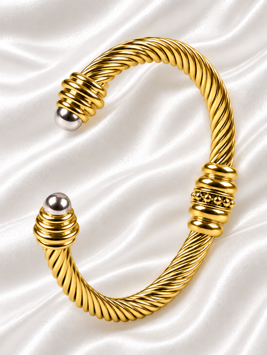Khadija Cuff - 18K Gold Plated