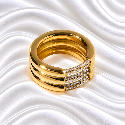 Hamda Ring- 18K Gold Plated