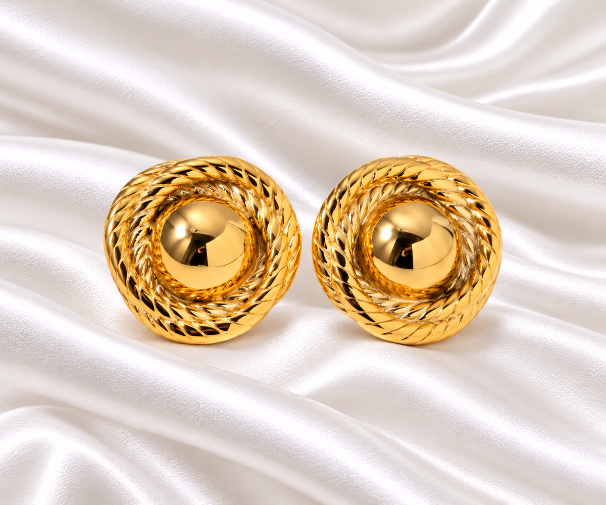 Amburo Earrings - 18K Gold Plated