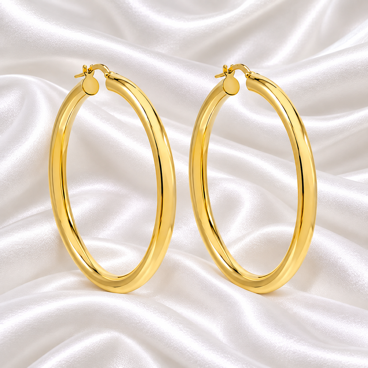 Filsan Hoop Earrings - 18k Gold Plated