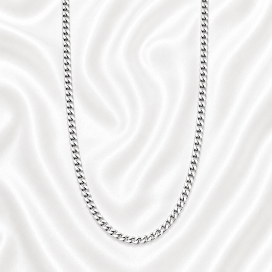 Wais Cuban Chain Necklace For Men - Stainless Steel