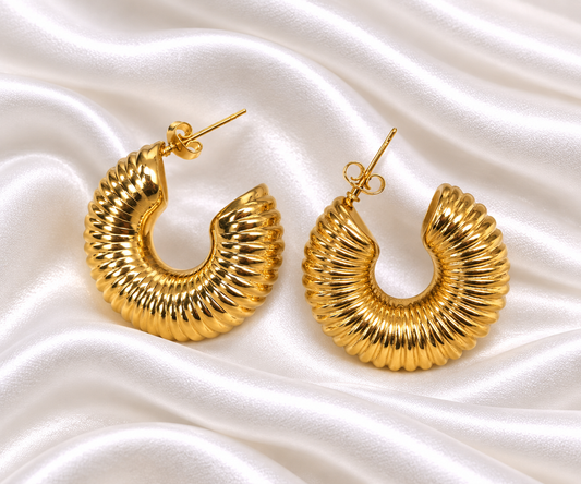 Amanie Earrings - 18K Gold Plated