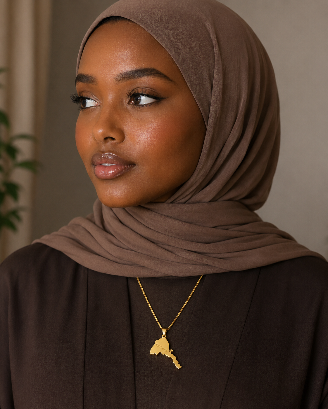 Country Map Necklaces - 18K Gold Plated