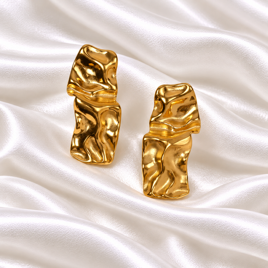 Aasha Earrings - 18K Gold Plated