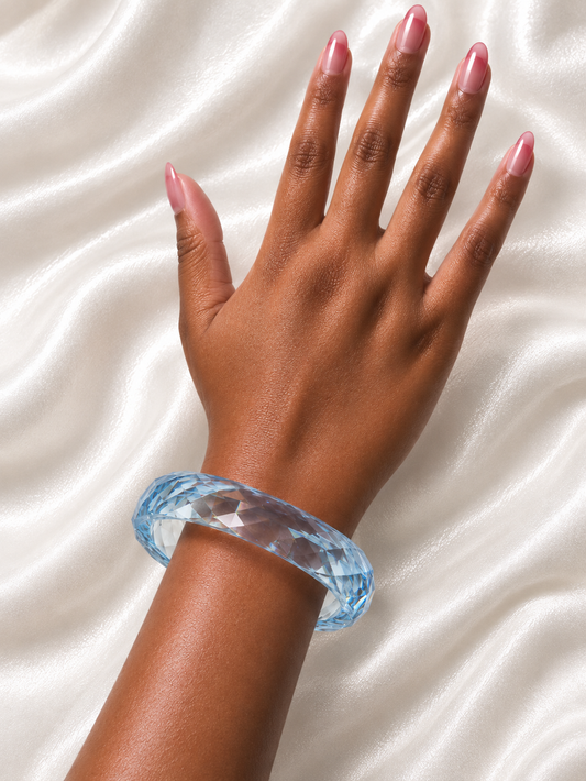Hillaac Crystal Blue Bangle