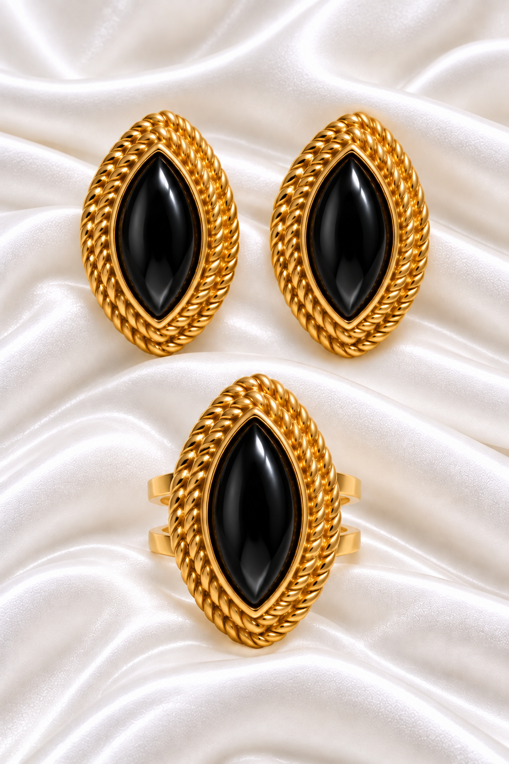 2 Piece Iftan Set 3 Colours - 18K Gold Plated