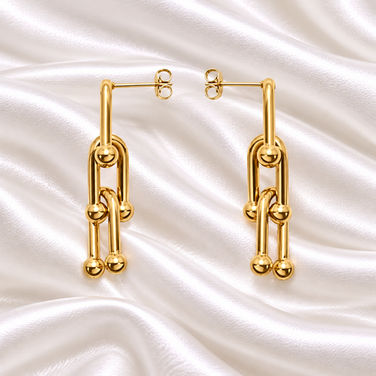 Abeer Earrings - 18K Gold Plated