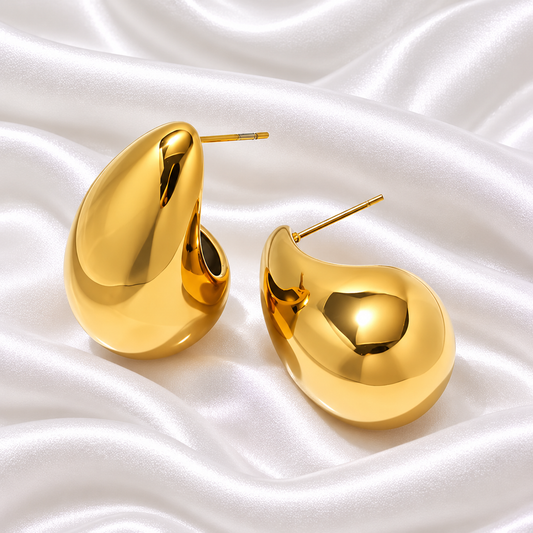Hibo Bottega Earrings- 18k Gold Plated