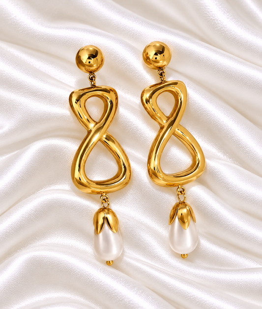 Amoune Earrings - 18K Gold Plated