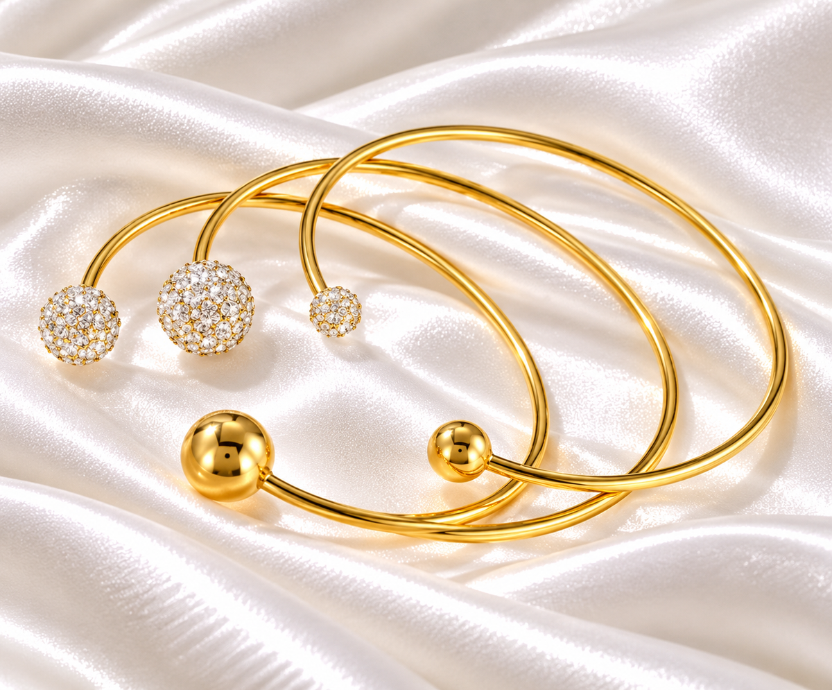 Ayan cuff Bracelet - 18k Gold Plated
