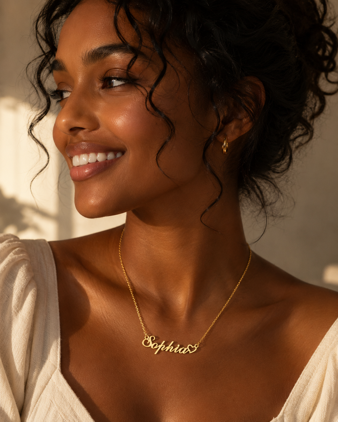 Necklace with heart | 18k Gold plated Personalized Name Necklaces