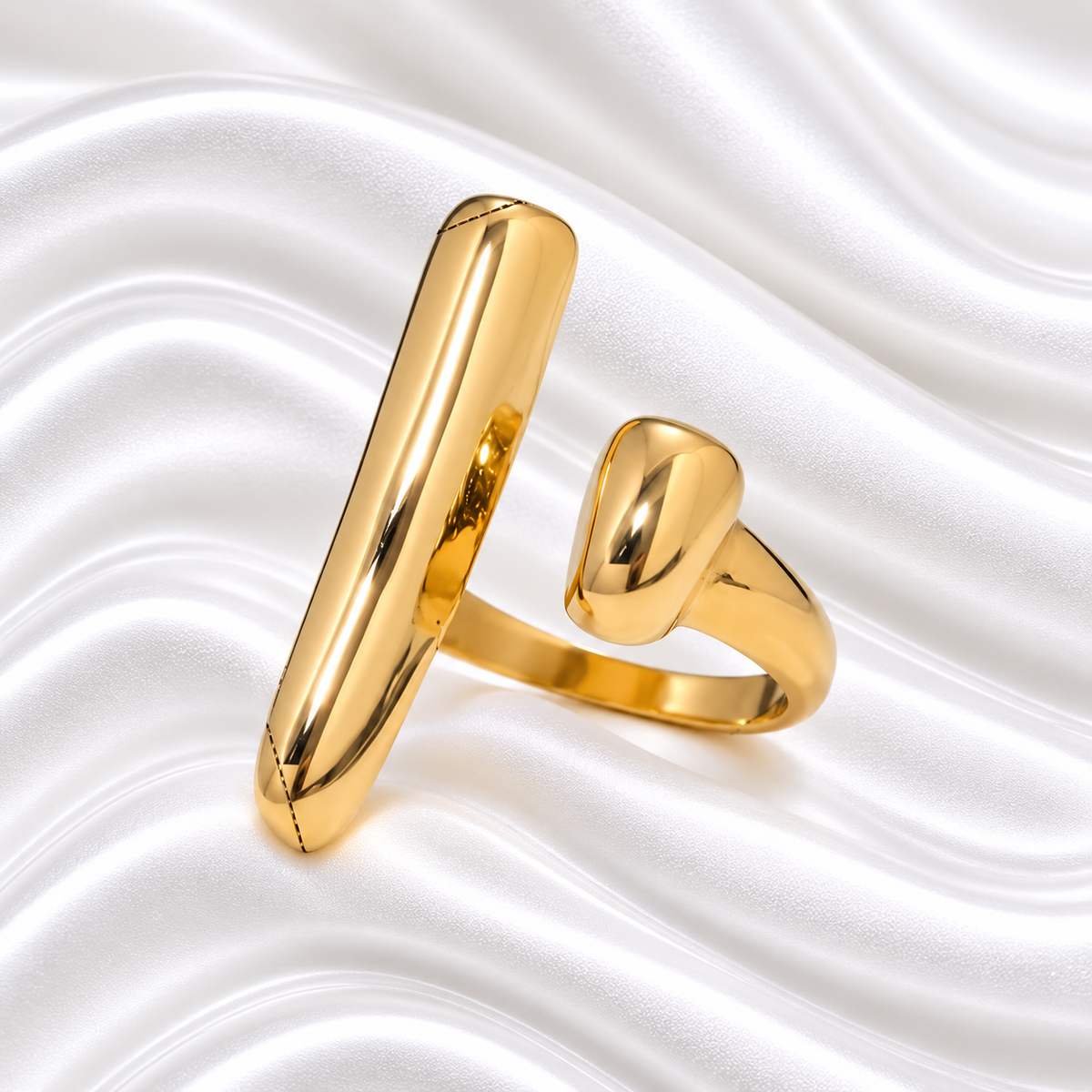 Jawaahir Ring- 18K Gold Plated