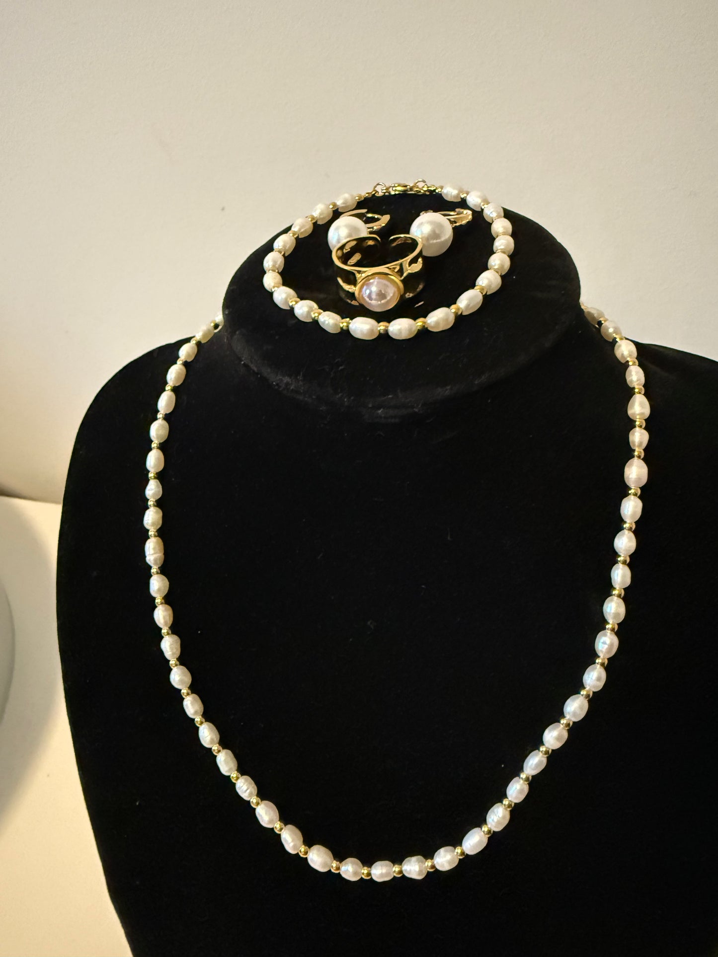 Luula Pearl Set - 18K Gold Plated