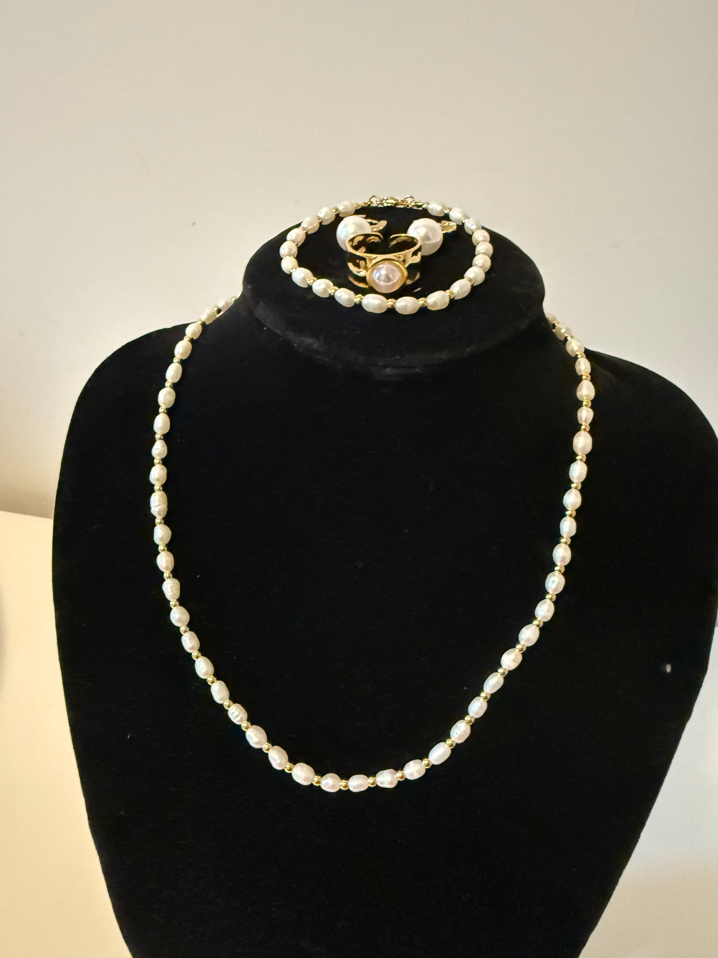 Luula Pearl Set - 18K Gold Plated