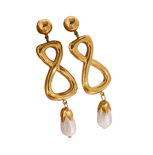 Amoune Earrings - 18K Gold Plated