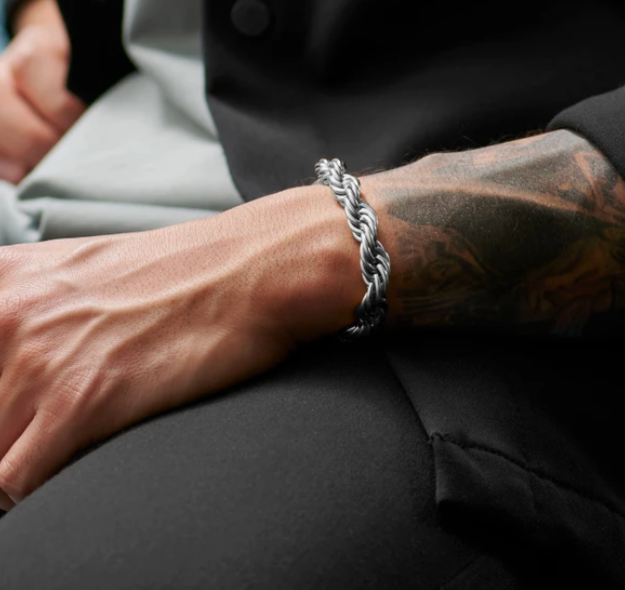 Mahad Rope Bracelet For Men - Stainless Steel – Asliboutique
