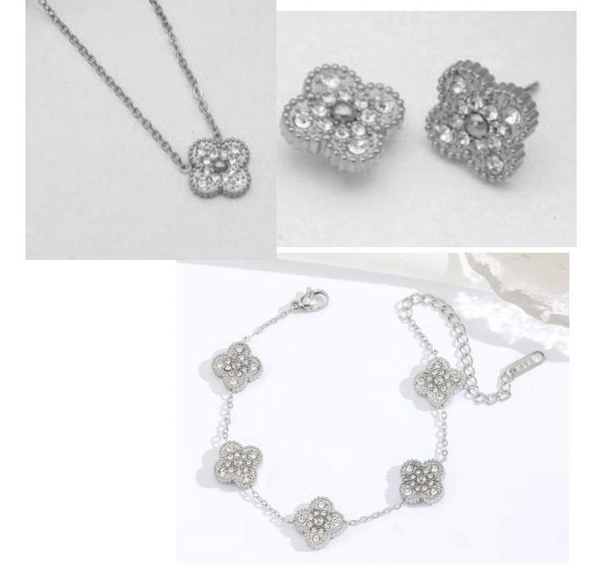 Silver Ubax Van Cleef Set - Stainless Steel
