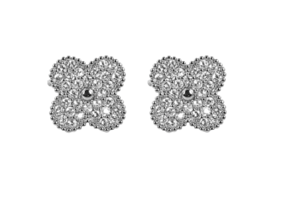 Silver Ubax Van Cleef Earrings  - 18K Gold Plated