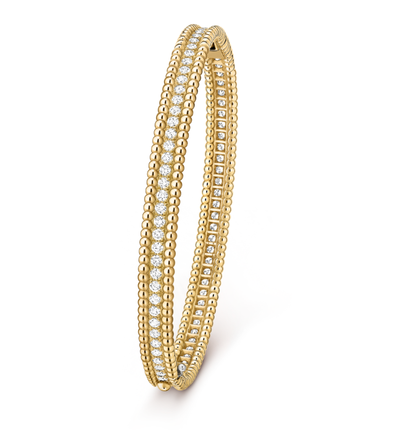 Edna Perlée Bracelet with Diamonds - 18K Gold Plated
