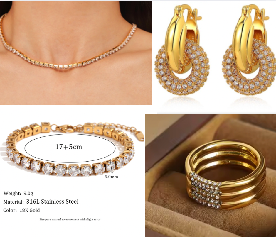 Hawa Set - 18K Gold Plated