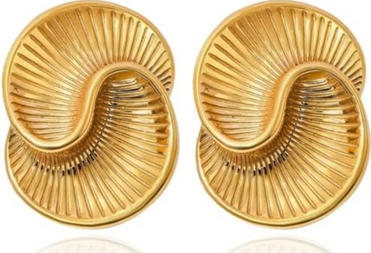 Najma Earrings - 18K Gold Plated