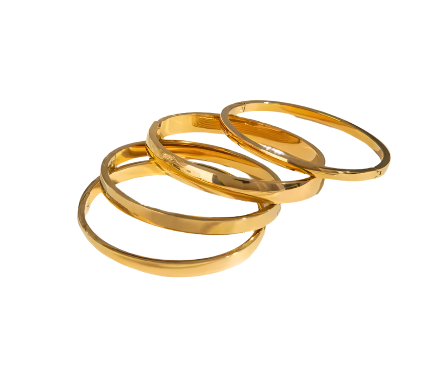 Samiira Bangle - 18k Gold Plated