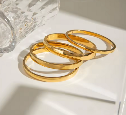 Samiira Bangle - 18k Gold Plated