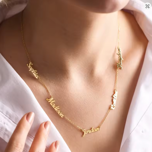 18k Gold plated Personalized Name Necklaces