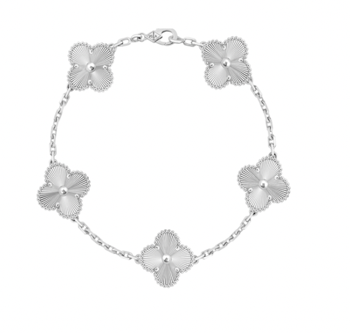 Silver Ubax Van Cleef Bracelet - 18K Gold Plated
